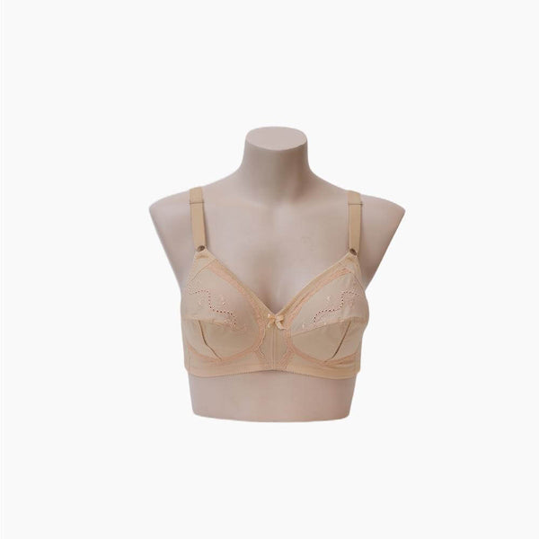 Cotton Full Cup Non-Padded Wirefree Bra with Full Lycra Support